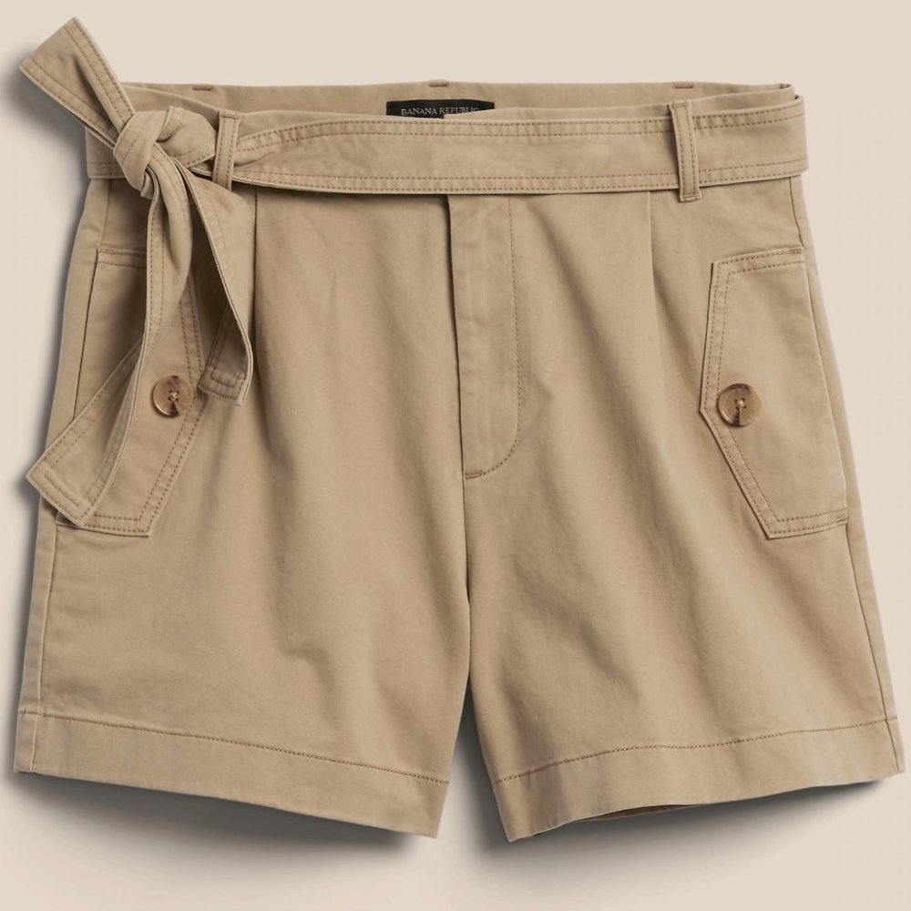 NEW Banana Republic Chino Belted Shorts